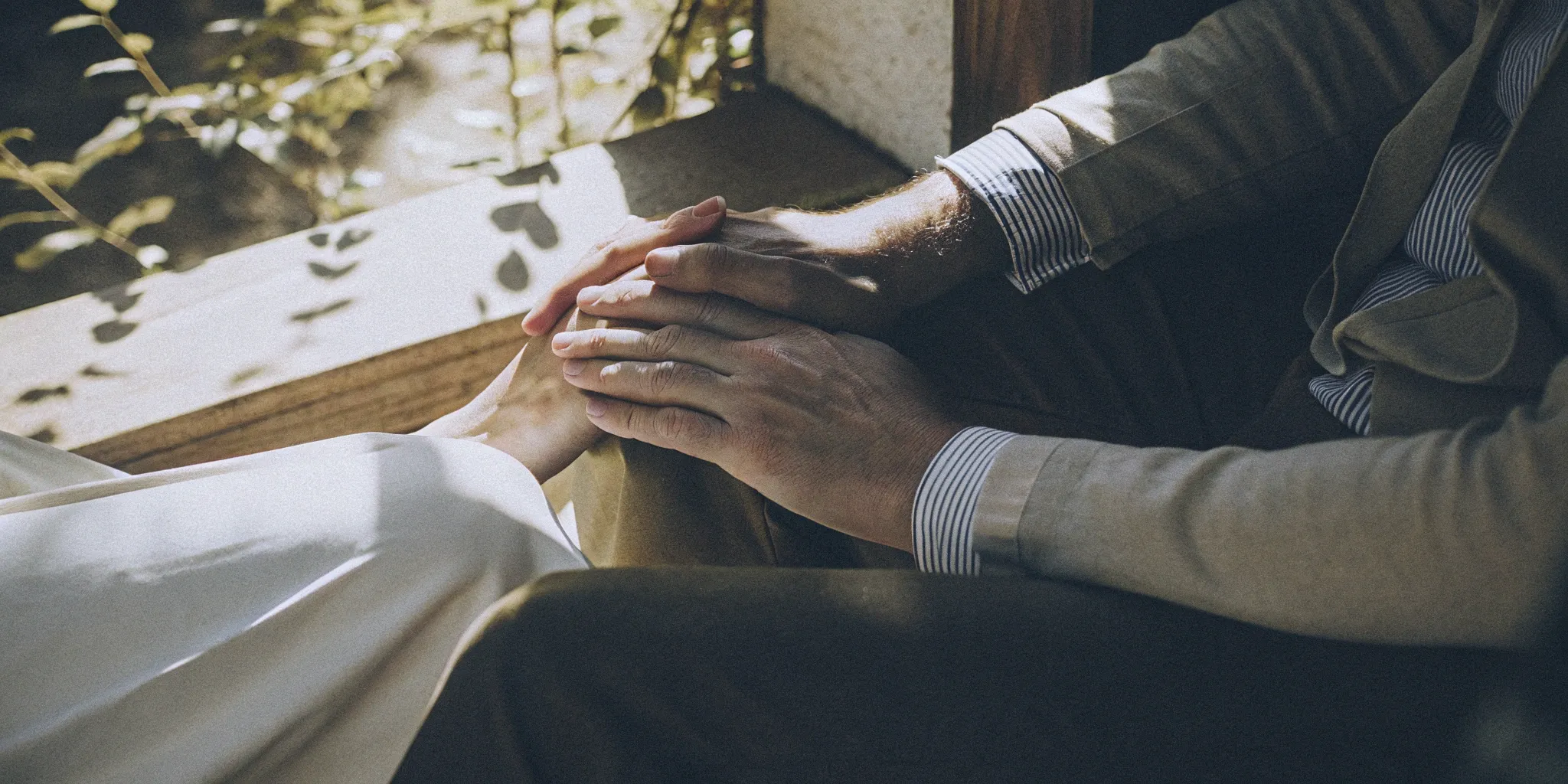 Supportive hands during stem cell therapy for arthritis.