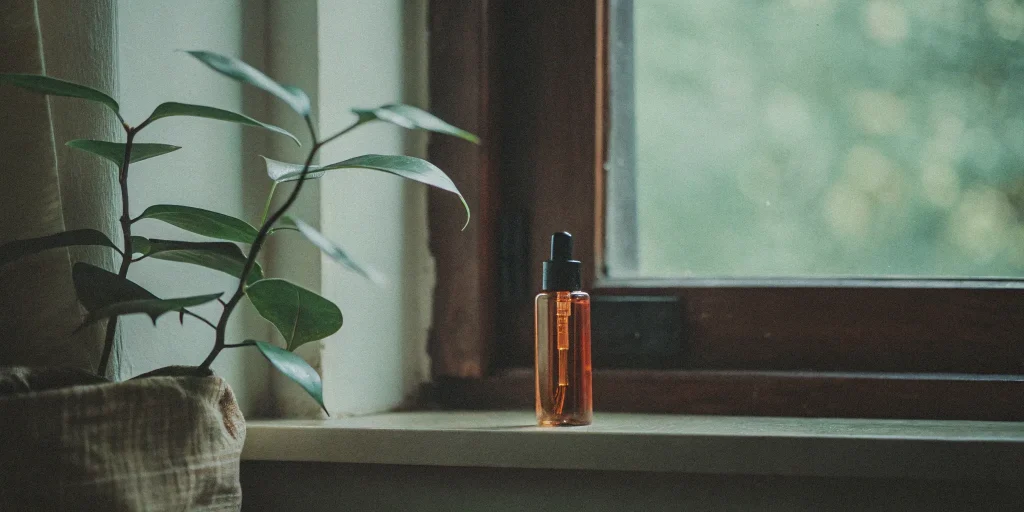 Exosome hair injection serum in a bottle for treating hair loss.