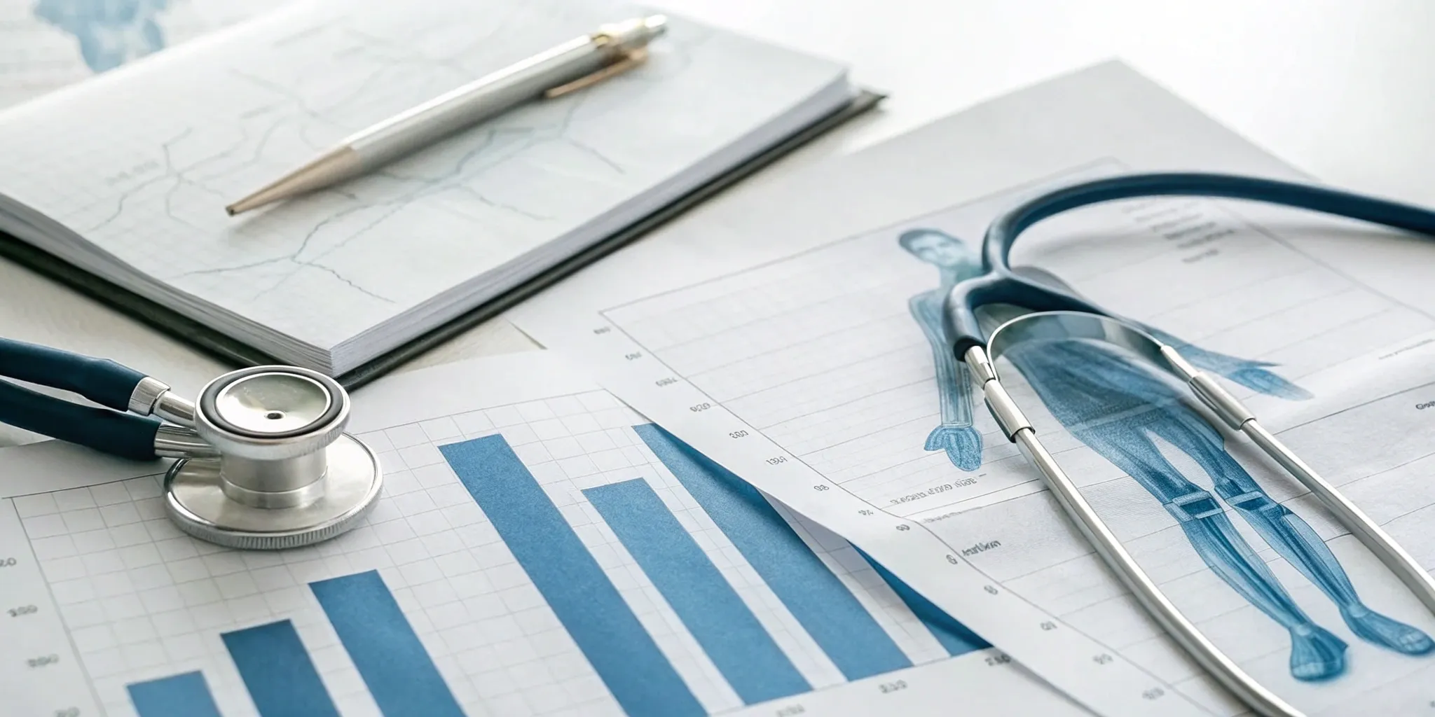 Analyzing the cost of avoiding knee replacement surgery with a stethoscope and medical charts.