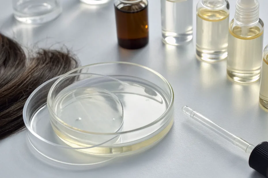 Exosome serum in a dropper bottle, one of the best treatments for Black hair growth.