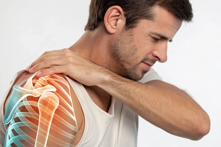 Stem cell therapy targeting a man's painful rotator cuff.