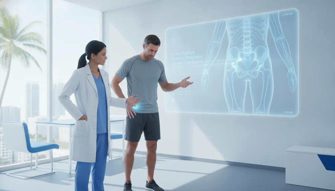 Hip bursitis treatment without surgery consultation in Miami