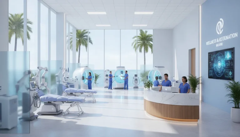 Miami Stem Cell modern clinic setting showcasing advanced regenerative medicine equipment